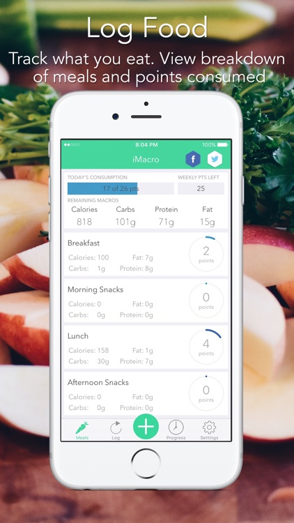 iMacro - Diet, Weight and Food Score Tracker