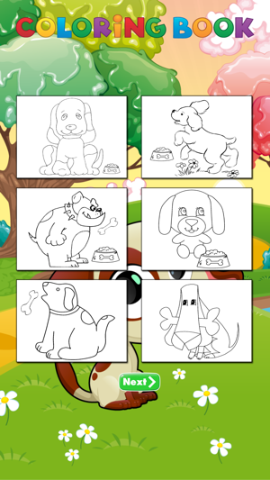 Cute Dogs Coloring book For Kid(圖3)-速報App