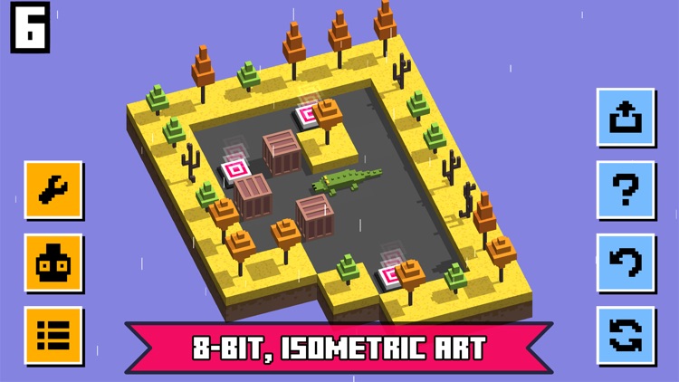 Pushy Boxes: Blocky Animals Solve Logic Puzzle