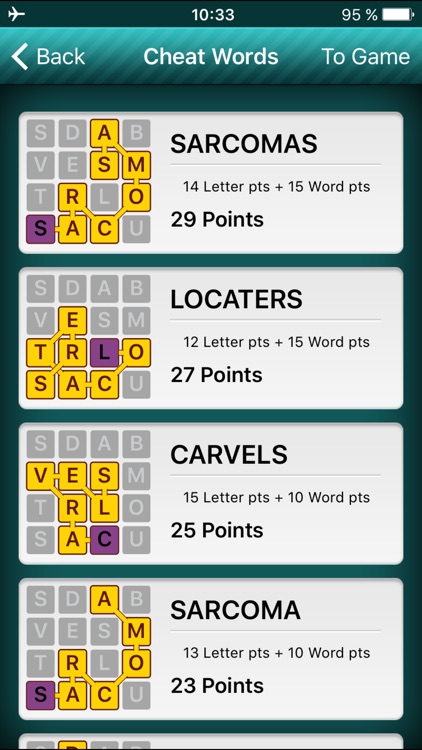 EZ Words Finder - cheat for Word Streak game