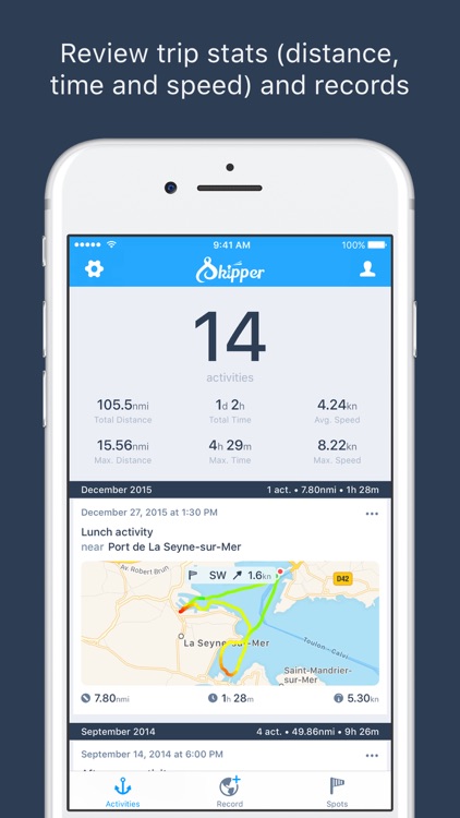 Skipper - Marine Logbook for Sailing and Boating