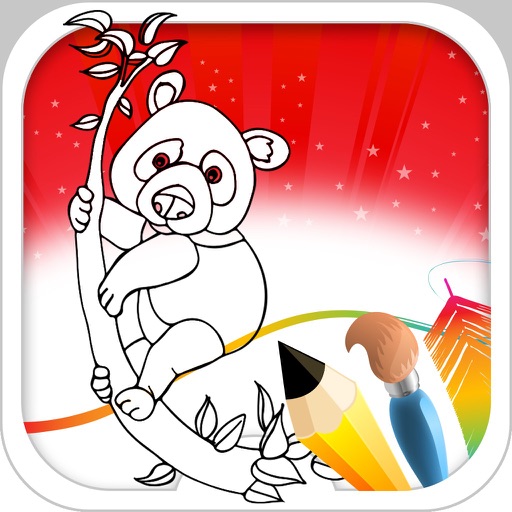 Panda Game - Panda Coloring Book Icon