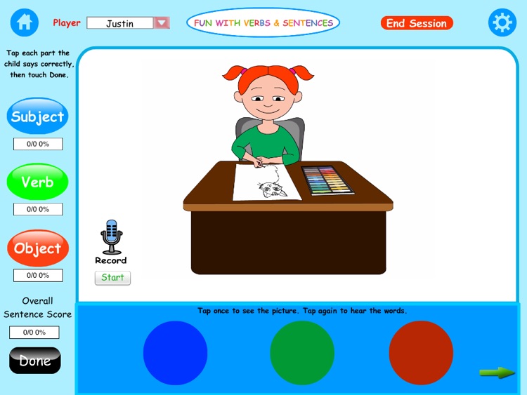 Fun with Verbs & Sentences HD screenshot-4