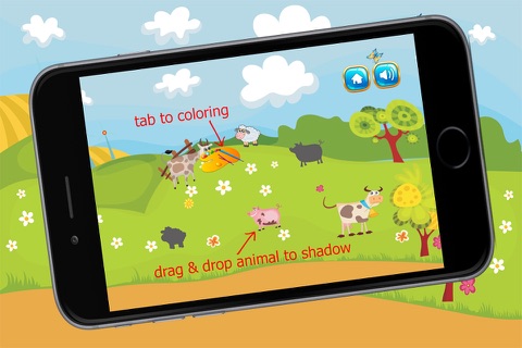 Farm Animals Puzzle Coloring screenshot 3
