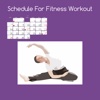 Schedule for fitness workout