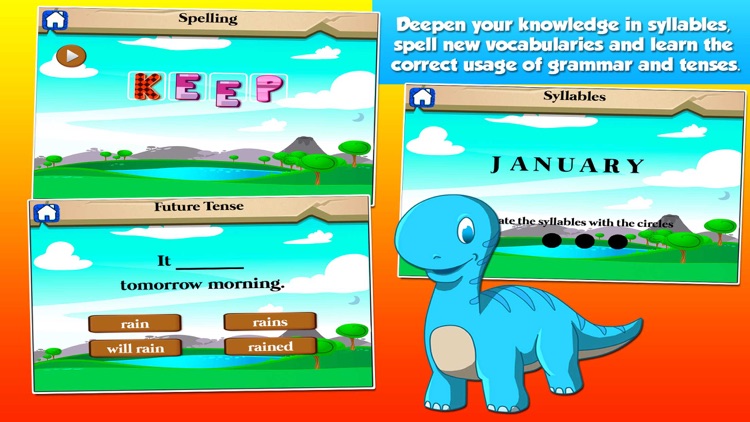 Dino Third Grade School Games screenshot-4