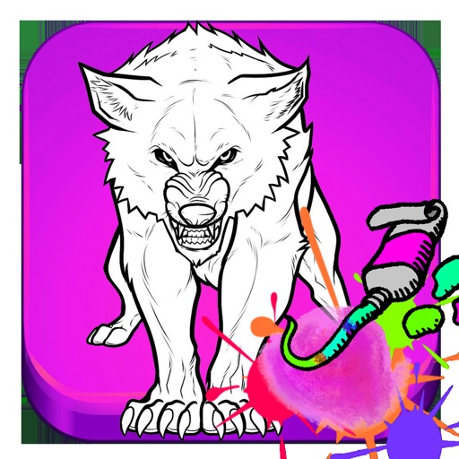 Fun Wolf Painting For Kids