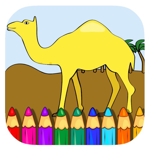 Big Camel Coloring Book Game For Junior Version Icon