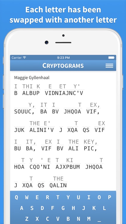 Cryptogram · Cryptoquote Game