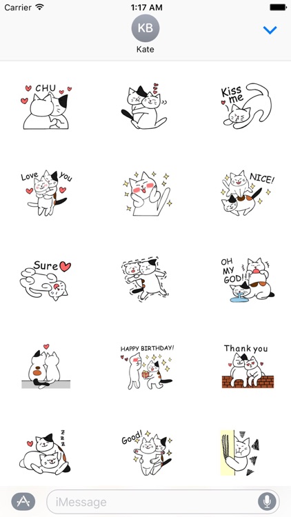 A Couple Cats Stickers