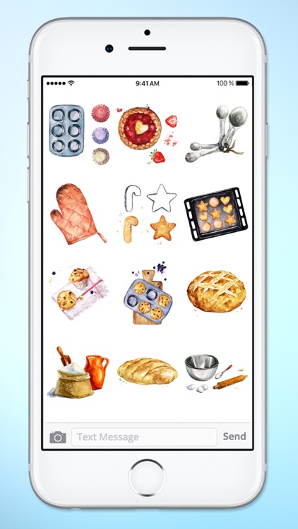 Watercolor Baking Cooking and Kitchen Sticker Pack