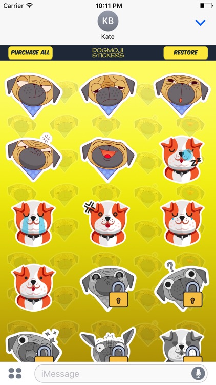 Dogmoji - Cute Bull Emoji Stickers