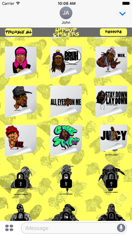 Hiphop Stickers Vol 1 screenshot-3