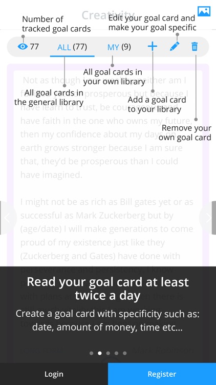 iGoalCard: Daily Life Planner & Goals Tracker screenshot-1
