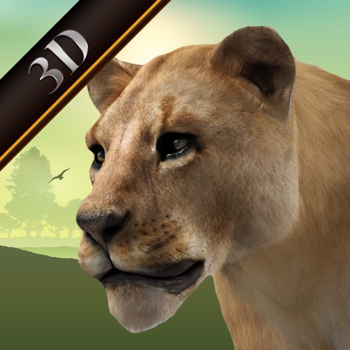 Angry Lion Hunting Icon