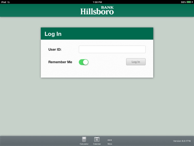 Hillsboro Bank for iPad