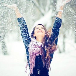 Snowfall Photo Frame