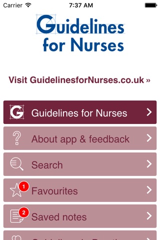 Guidelines for Nurses screenshot 3