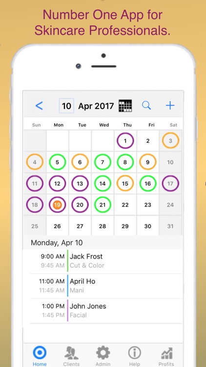 Skincare Pro Schedule Client & Business Management