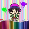 My Colouring One Piece Paint Of Book