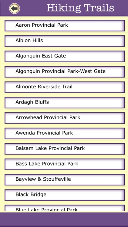 Ontario Camping & Hiking Trails,State Parks screenshot-3