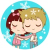 The sweet newlywed couple 2 for iMessage Sticker
