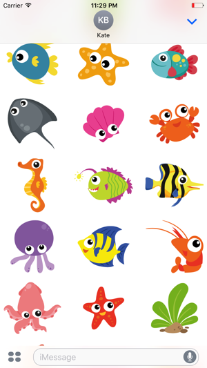 Sea Animals Sticker Pack for Messaging(圖2)-速報App