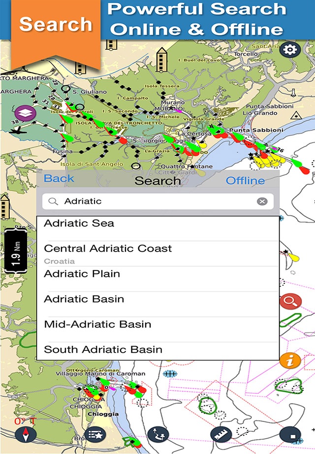 Adriatic S.  Nautical Charts screenshot 3