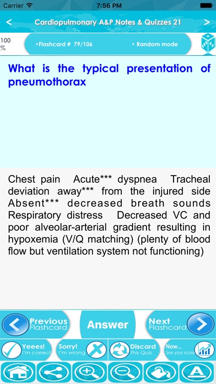 Cardiopulmonary Anatomy & Physiology Exam review screenshot-3