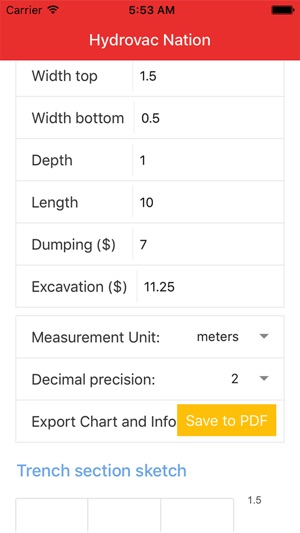 Hydrovac Nation Job Calculator