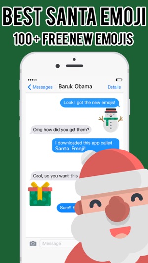 Christmas Santa Emoji -Stickers Keyboard