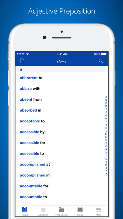 How to cancel & delete English Adjective Preposition Collocations from iphone & ipad 1