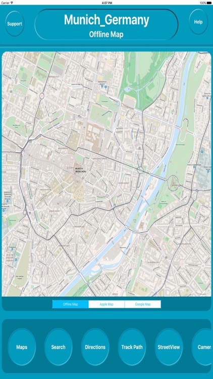Munich Germany City Offline Map Navigation EGATE