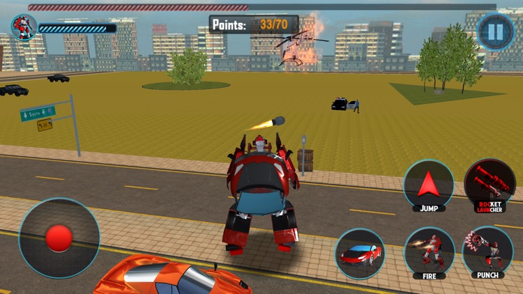 Futuristic Car Robot Rampage screenshot-3