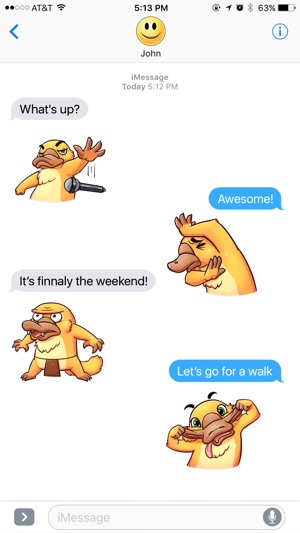 Cute Platypus Stickers(圖3)-速報App