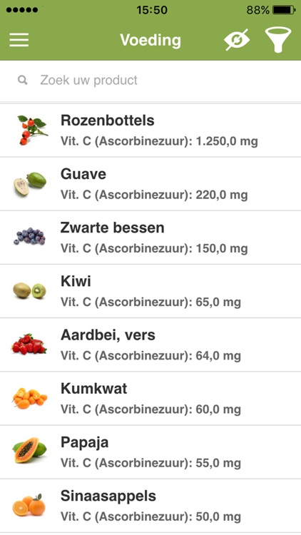 Voedingswaardetabel screenshot-3