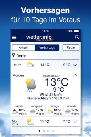Wetter von t-online screenshot 4