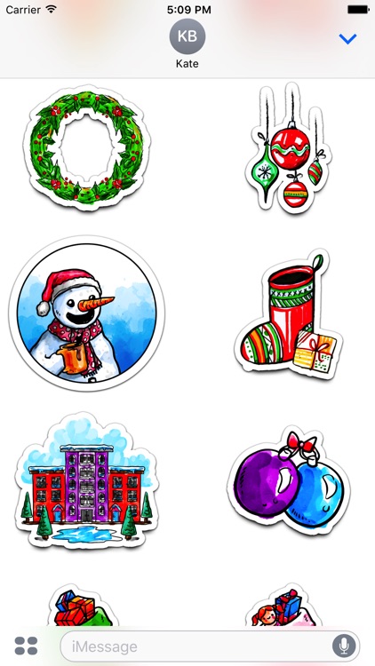 Watercolor Christmas Stickers Vol. 3 screenshot-3