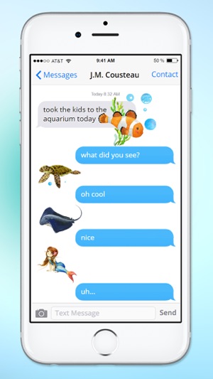 Aquarium Visit Fish and Sea Life Sticker Pack(圖2)-速報App