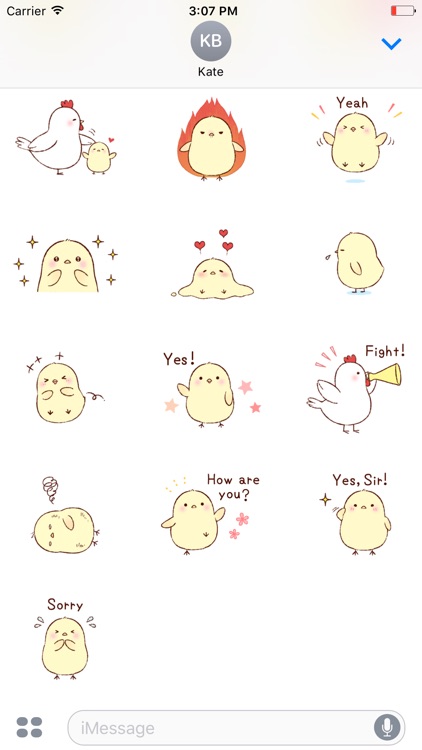 Chick Chick's Life Vol 2 Stickers for iMessage