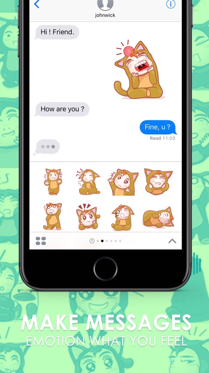 Little baby Stickers & Emoji Keyboard By ChatStick