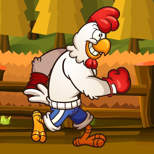 Boxing Chicken Running Games - run and jump game Icon