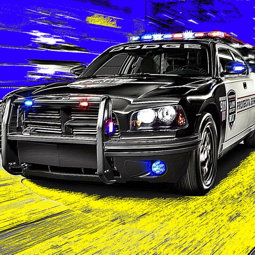 Police High-Speed Car Chase Icon
