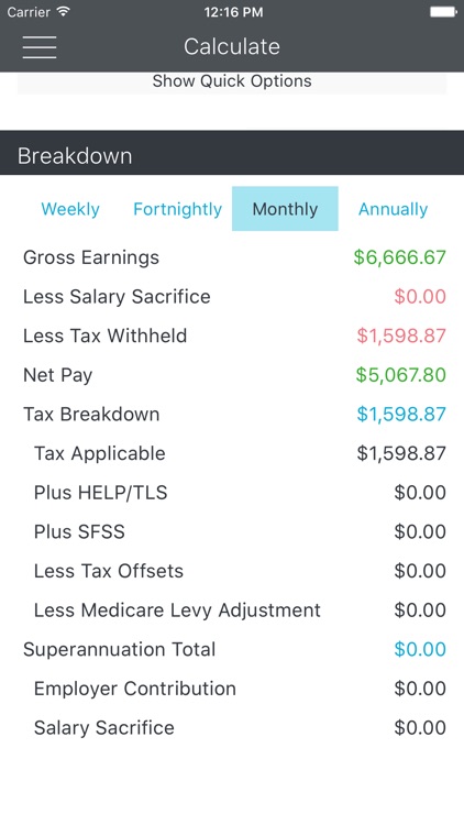 Payday - ATO Tax Calculator