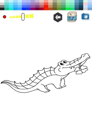 Crocodile Animals Coloring Book for Kids Game screenshot 2