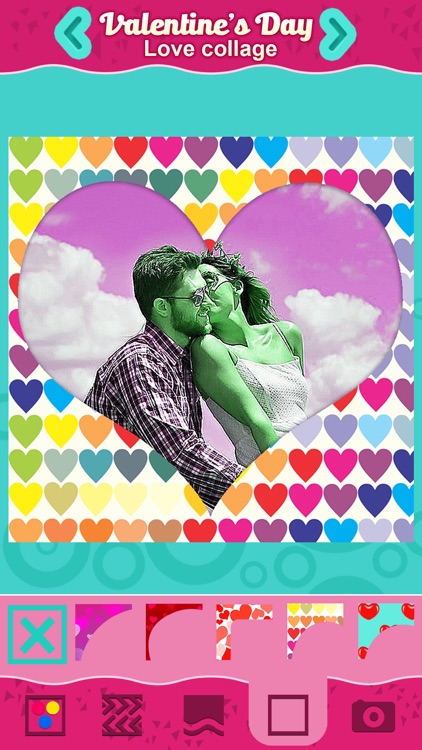 Valentine's Day Love Collage: Cute Photo Frames