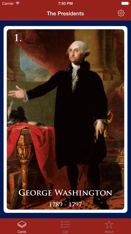 The Presidents - Flash Cards of US Presidents