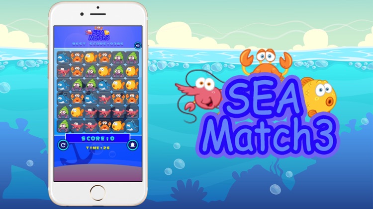 Sea Animal Match 3 Game