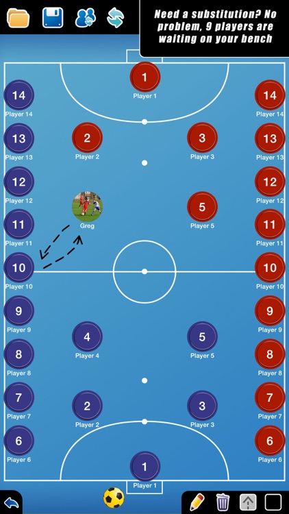 Coach Tactic Board: Futsal