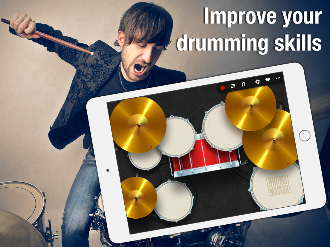 Drums Master Real Drum Kit App voor iPhone, iPad en iPod touch